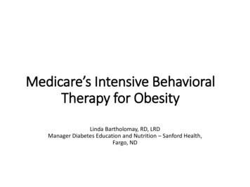 Medicare's Intensive Behavioral Therapy For Obesity