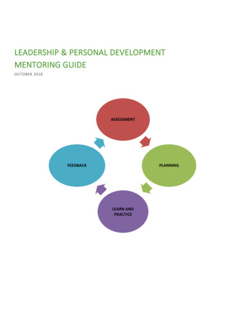 Leadership & Personal Development Mentoring Guide - Psc