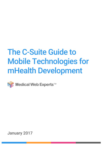The C-Suite Guide To Mobile Technologies For MHealth Development