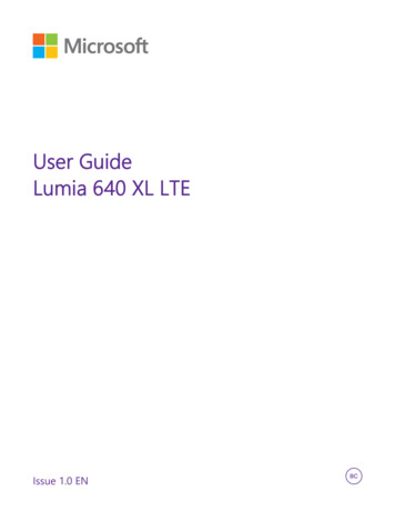 Lumia 640 XL LTE User Guide - AT&T