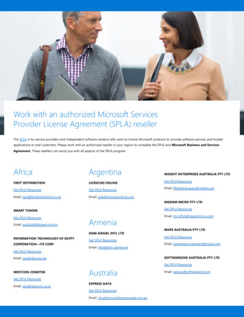 Work With An Authorized Microsoft Services Provider License Agreement .