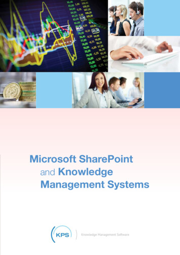 Microsoft SharePoint And Knowledge Management Systems - KPS