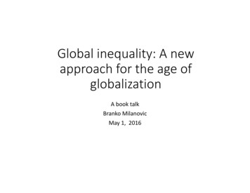 Presentation: Global Inequality: A New Approach For The Age Of . - PIIE
