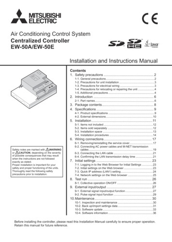 Air Conditioning Control System Centralized Controller EW-50A/EW-50E