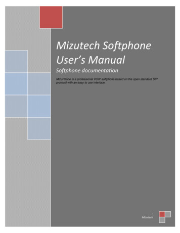Mizutech Softphone User's Manual - Mizu-voip 