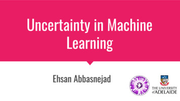 Uncertainty In Machine Learning - University Of Adelaide