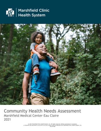 Community Health Needs Assessment - Marshfield Clinic