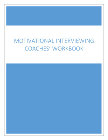 Motivational Interviewing Oahes' Workook - Jcjc