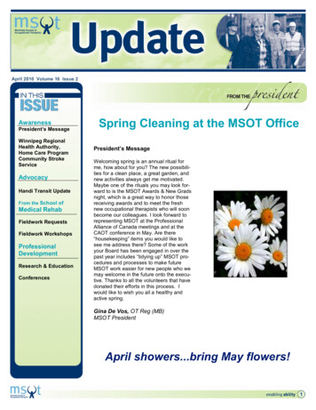 Spring Cleaning At The MSOT Office