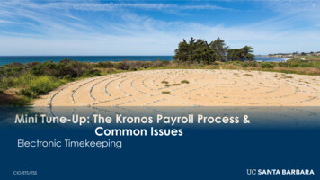 Common Issues Mini Tune-Up: The Kronos Payroll Process