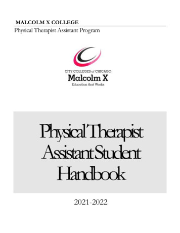 Physical Therapist Assistant Student Handbook