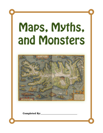 Maps, Myths, And Monsters - University Of Maine System