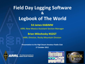 Field Day Logging Software Logbook Of The World - Nm5hd 