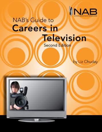 NAB's Guide To Careers In Television
