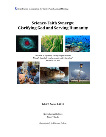 Science-Faith Synergy: Glo Rifying God And Serving Humanity
