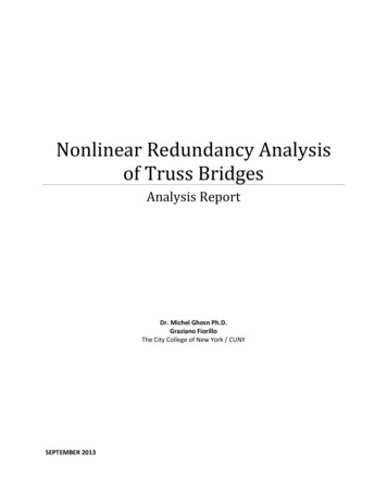 Nonlinear Redundancy Analysis Of Truss Bridges