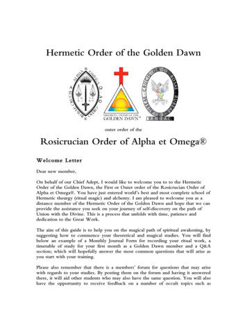 Hermetic Order Of The Golden Dawn