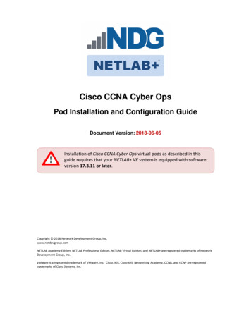 Cisco CCNA Cyber Ops - Network Development Group