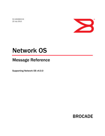 Network OS Message Reference, 4.0