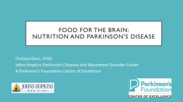 Food For The Brain: Nutrition And Parkinson's Disease
