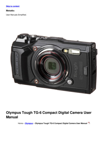 Olympus Tough TG-6 Compact Digital Camera User Manual - Manuals 
