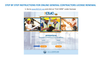 Step By Step Instructions For Online General Contractors License Renewal