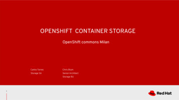 OpenShift Container Storage - Red Hat Hybrid Cloud