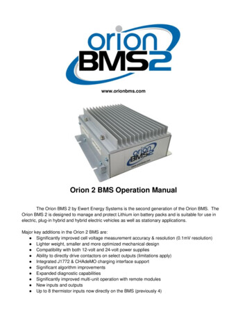 Orion 2 BMS Operation Manual