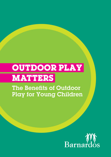 OUTDOOR PLAY MATTERS - Galway Childcare