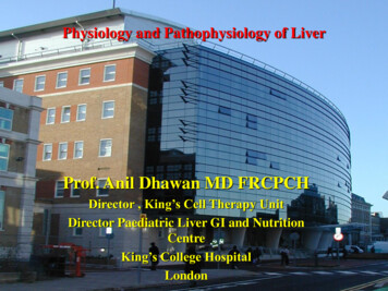 Physiology And Pathophysiology Of Liver