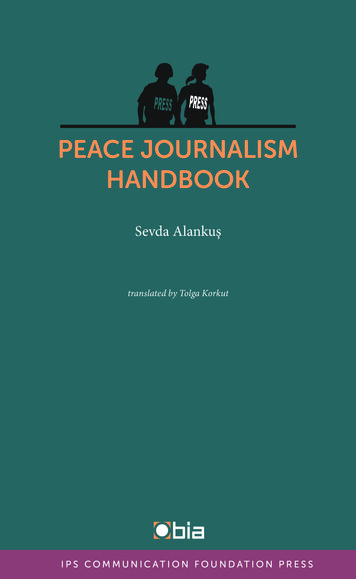 PEACE JOURNALISM HANDBOOK - Bianet