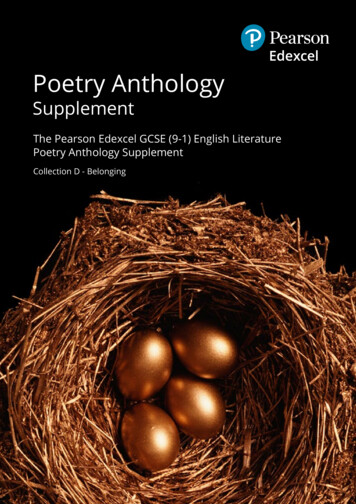 Poetry Anthology - Edexcel