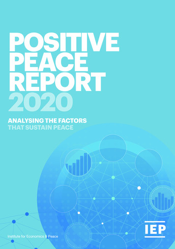 Positive Positive Peace Report Peace Report 2020
