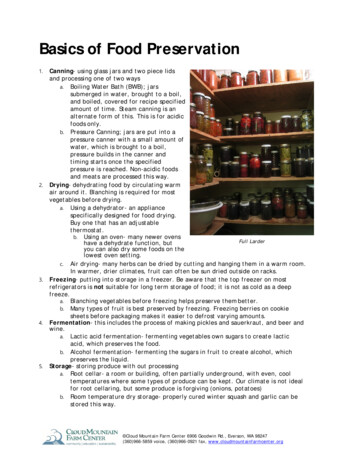 Basics Of Food Preservation - Cloudmountainfarmcenter 