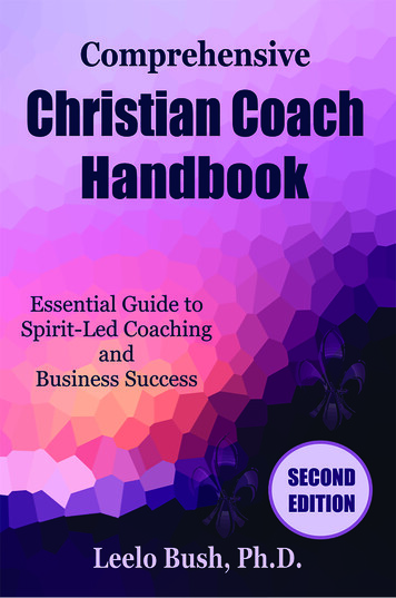 Comprehensive Christian Coach Handbook - PCCCA