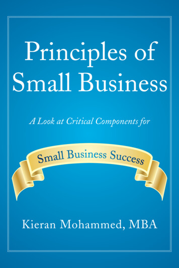 Principles Of Small Business - Lean Delaware