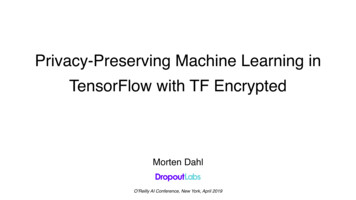 Privacy-Preserving Machine Learning In TensorFlow With TF . - O'Reilly