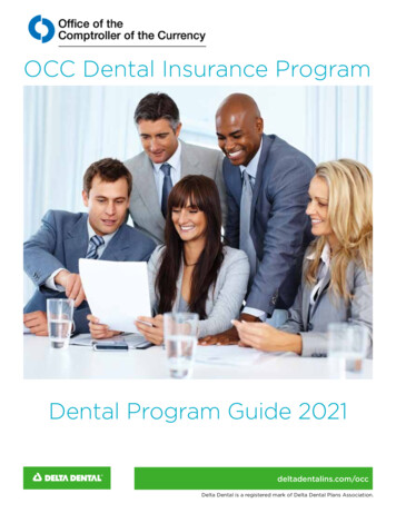 OCC Dental Insurance Program - Delta Dental