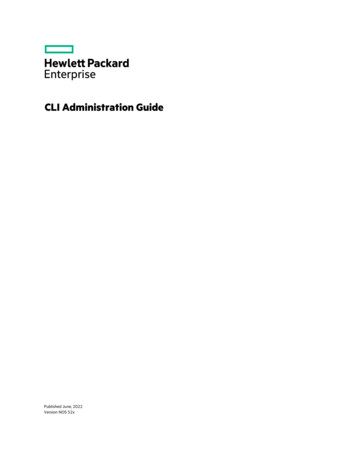 CLI Administration Guide - HPE InfoSight