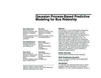 Gaussian Process-Based Predictive Modeling For Bus Ridership