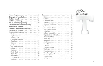 Table Of Contents - Tarleton State University