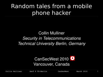 Random Tales From A Mobile Phone Hacker - MUlliNER 