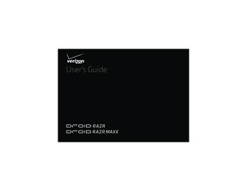 Verizon Droid RAZR/RAZR MAXX User Guide - Motorola