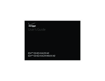 Verizon Droid RAZR HD User Guide - VZW