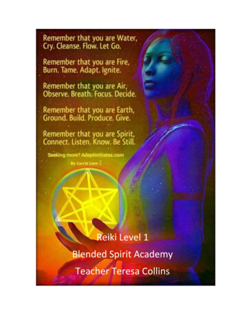 Reiki Level 1 Blended Spirit Academy Teacher Teresa Collins