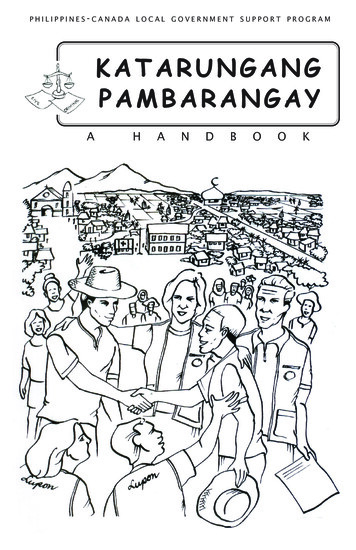 KATARUNGANG PAMBARANGAY - DILG Regional Office No. 5
