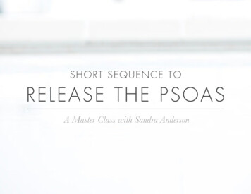 SHORT SEQUENCE TO RELEASE THE PSO AS - Yoga International