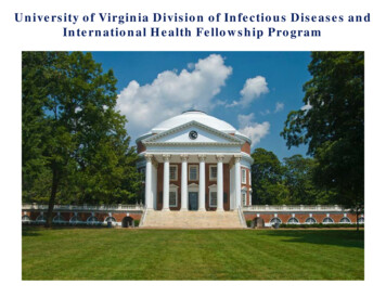 University Of Virginia Division Of Infectious Diseases And .