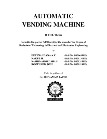 AUTOMATIC VENDING MACHINE - GitHub Pages
