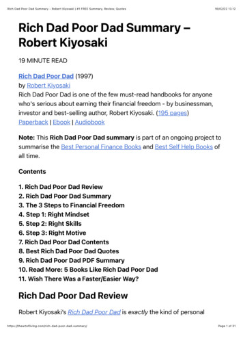 Rich Dad Poor Dad PDF Summary - Theartofliving 